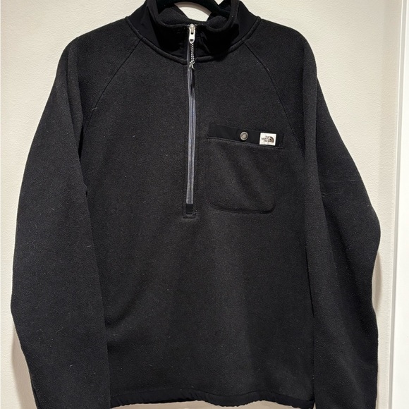 The North Face Other - The North Face Black Zip Up Sweater with High Collar - Large